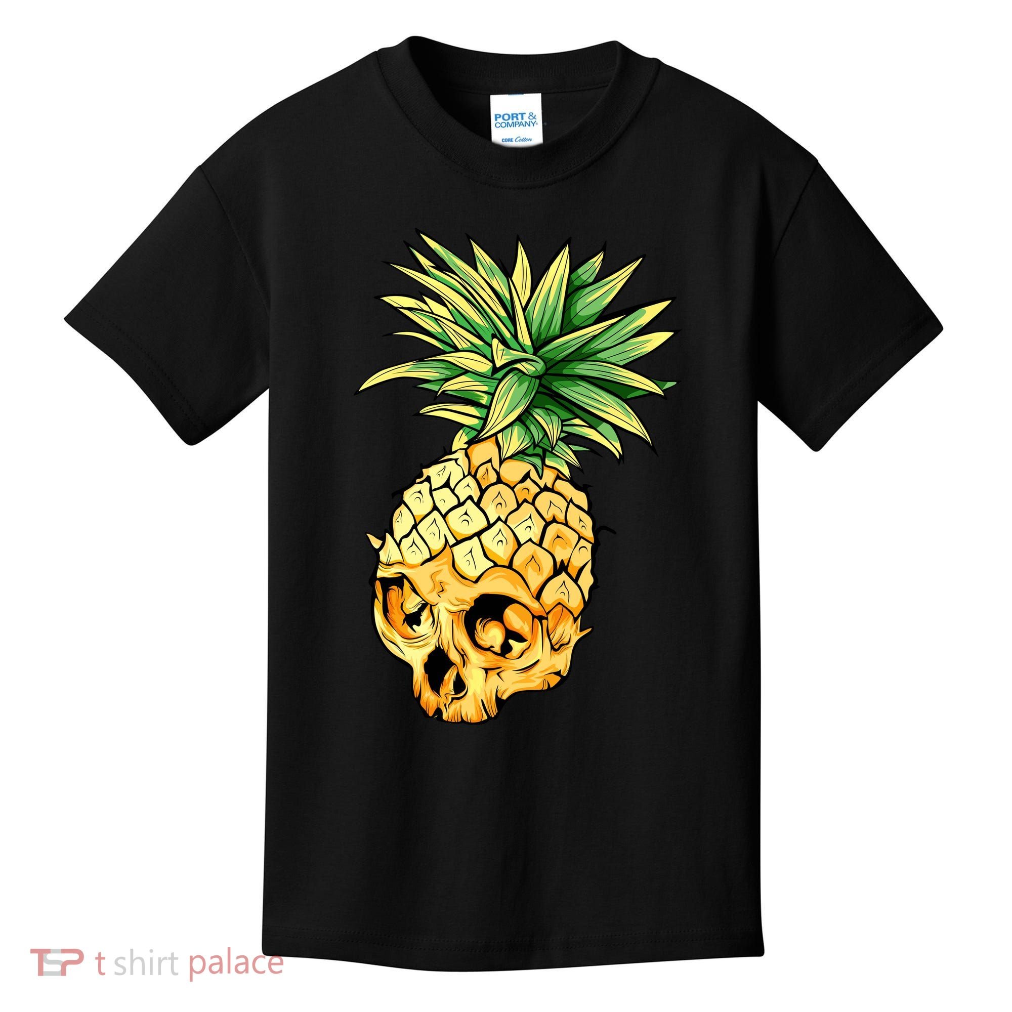  Pineapple Skull Kids T-Shirt