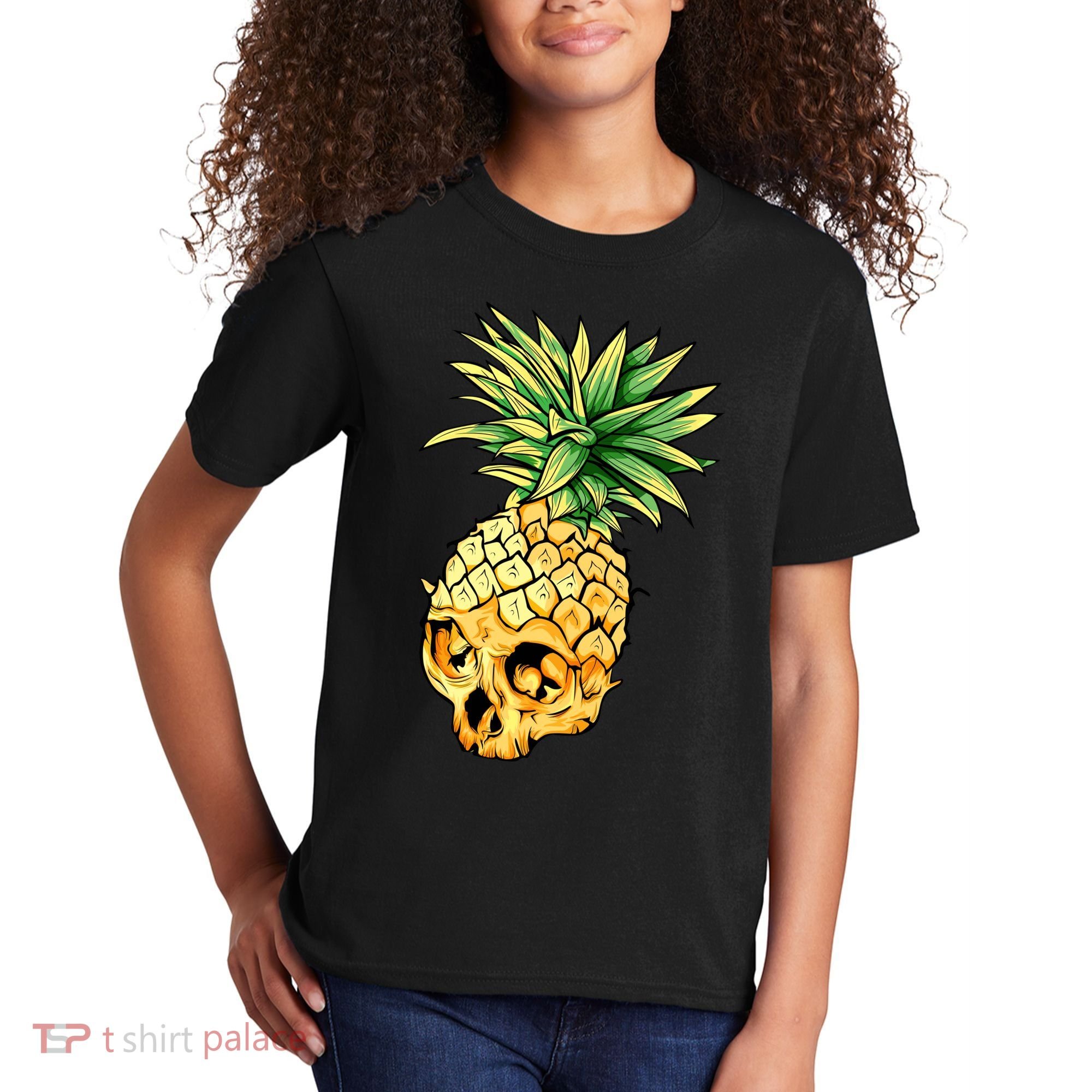  Pineapple Skull Kids T-Shirt