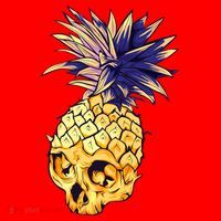  Pineapple Skull Santa Hat thumb 1