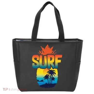 Pineapple Summer Surf Tote Bag