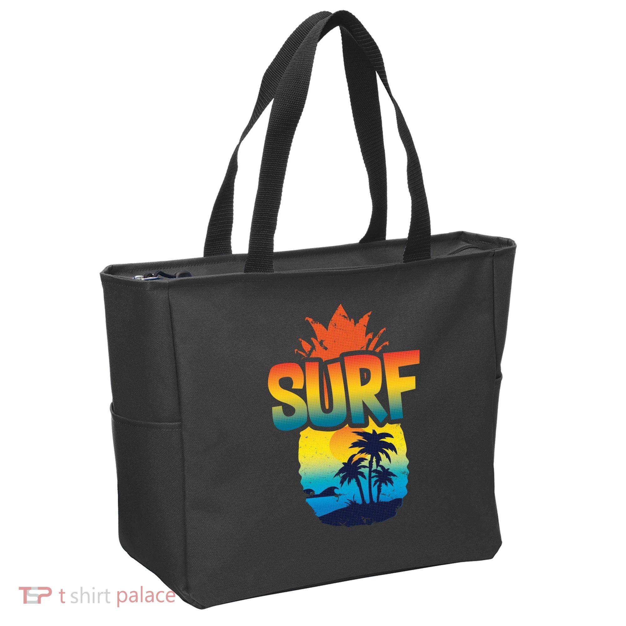 Pineapple Summer Surf Tote Bag