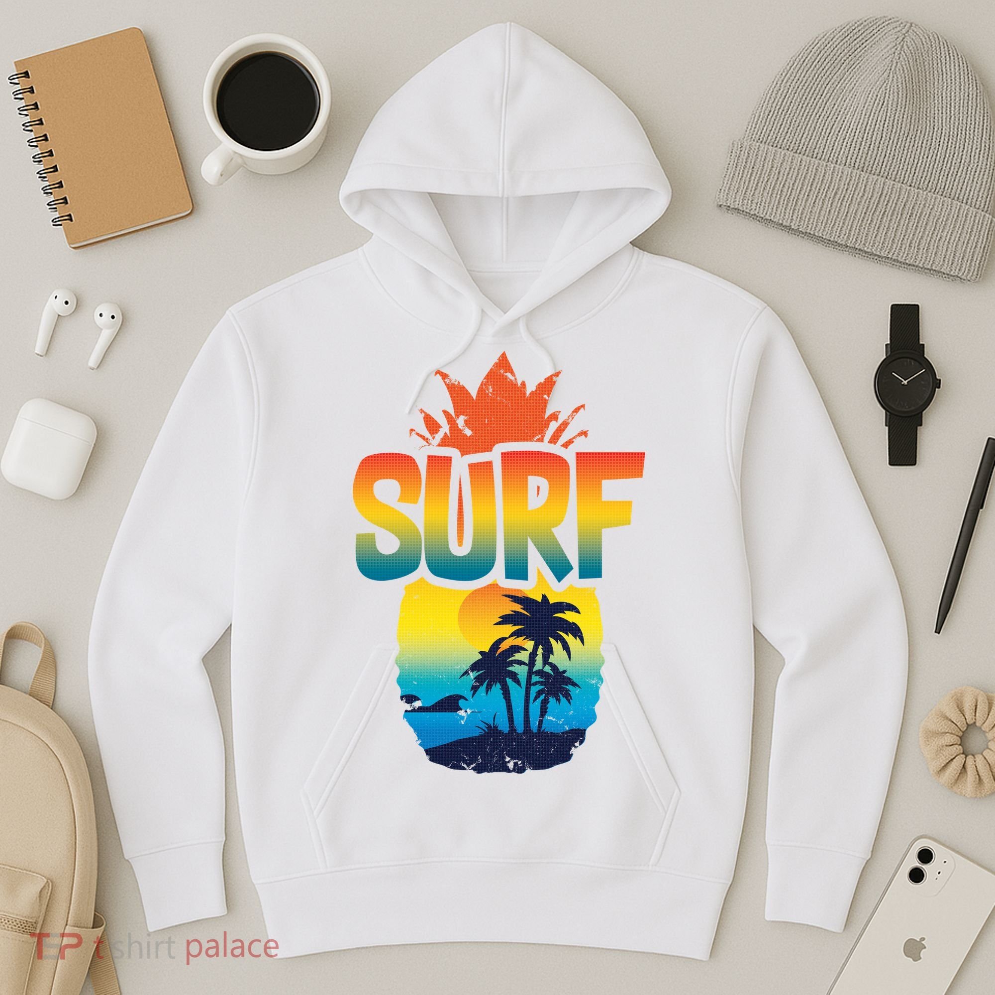 Pineapple Summer Surf Hoodie