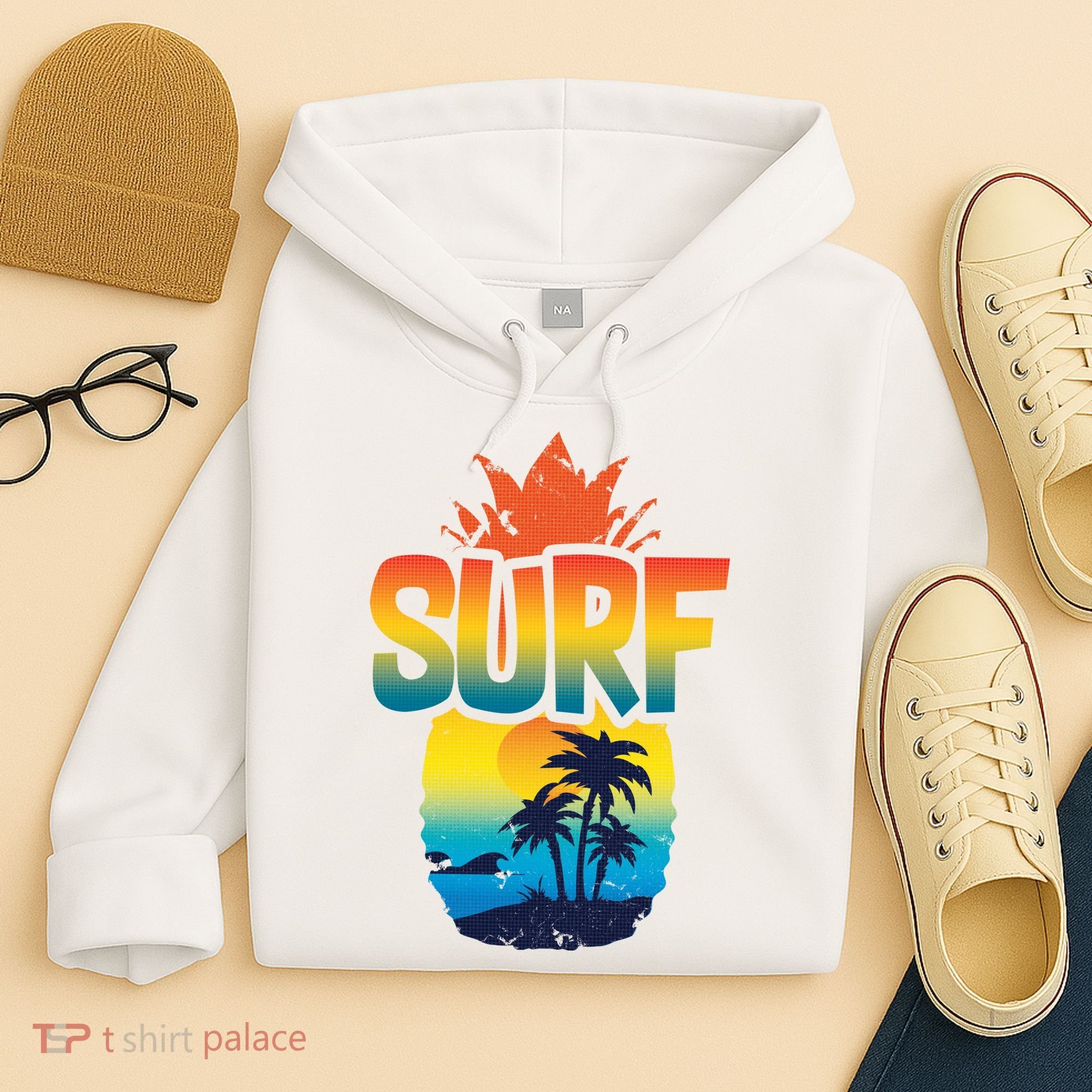 Pineapple Summer Surf Hoodie
