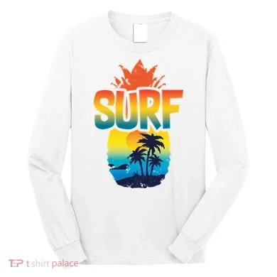 Pineapple Summer Surf Long Sleeve Shirt