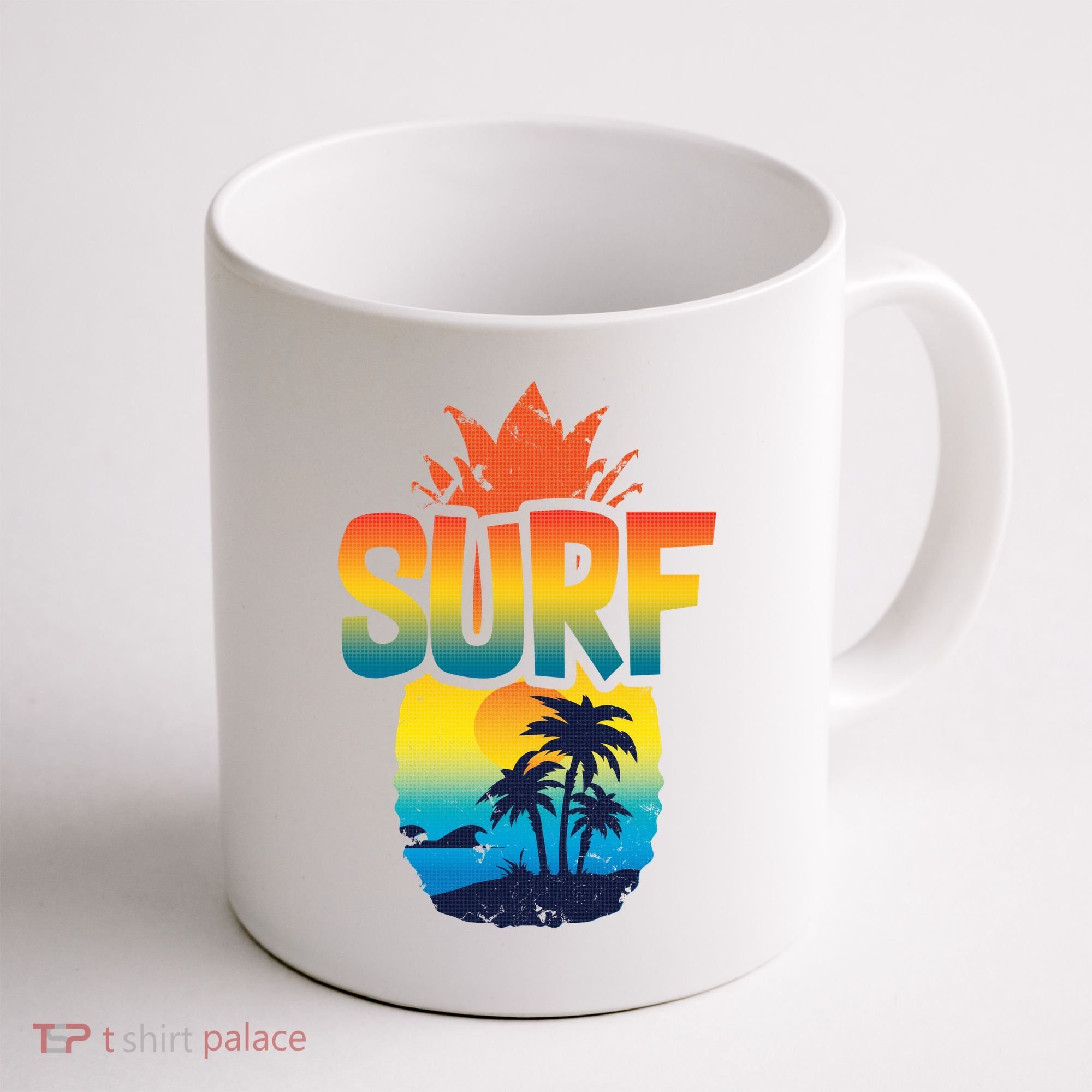 Pineapple Summer Surf Coffee Mug