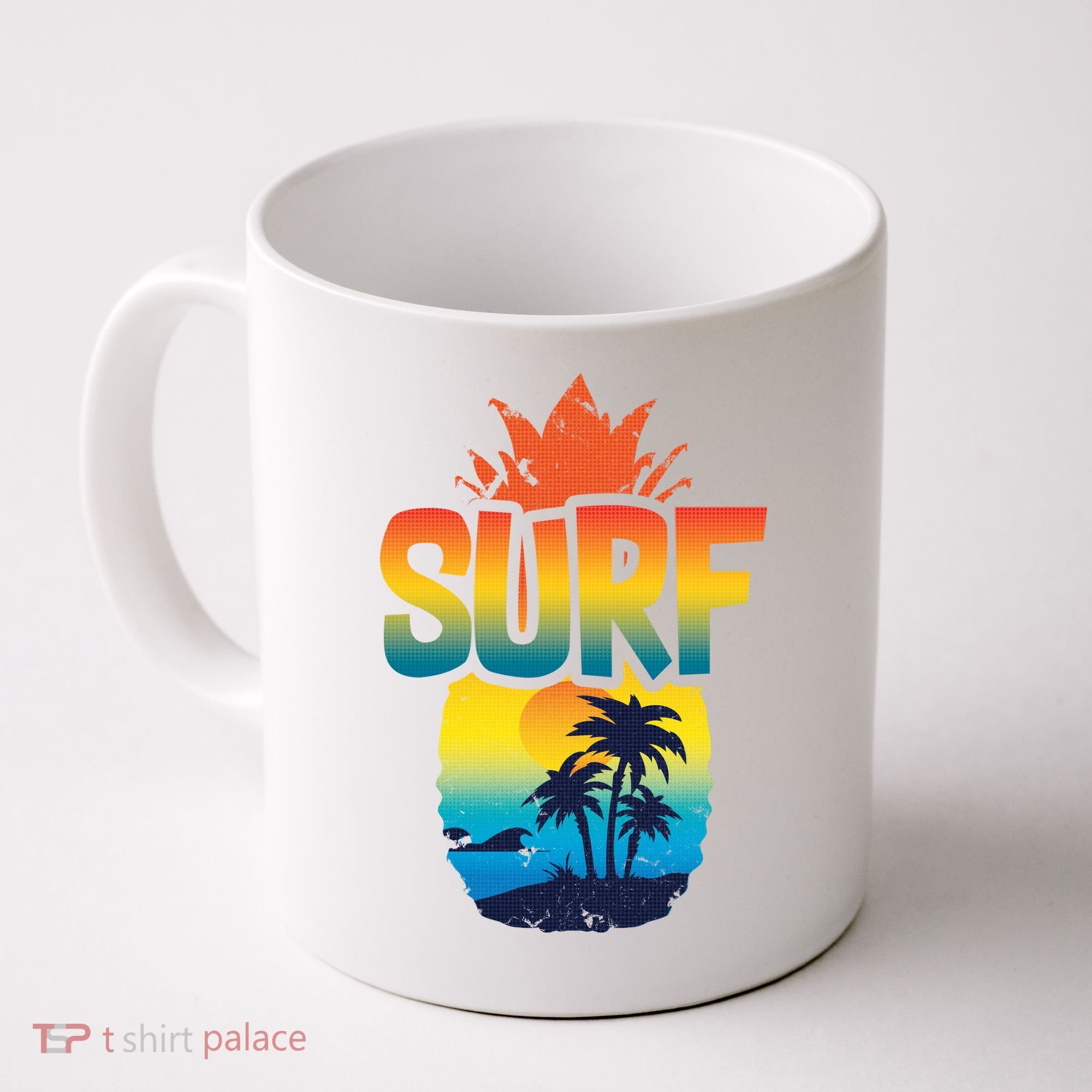 Pineapple Summer Surf Coffee Mug
