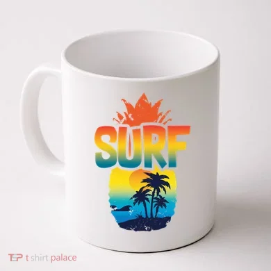 Pineapple Summer Surf Coffee Mug