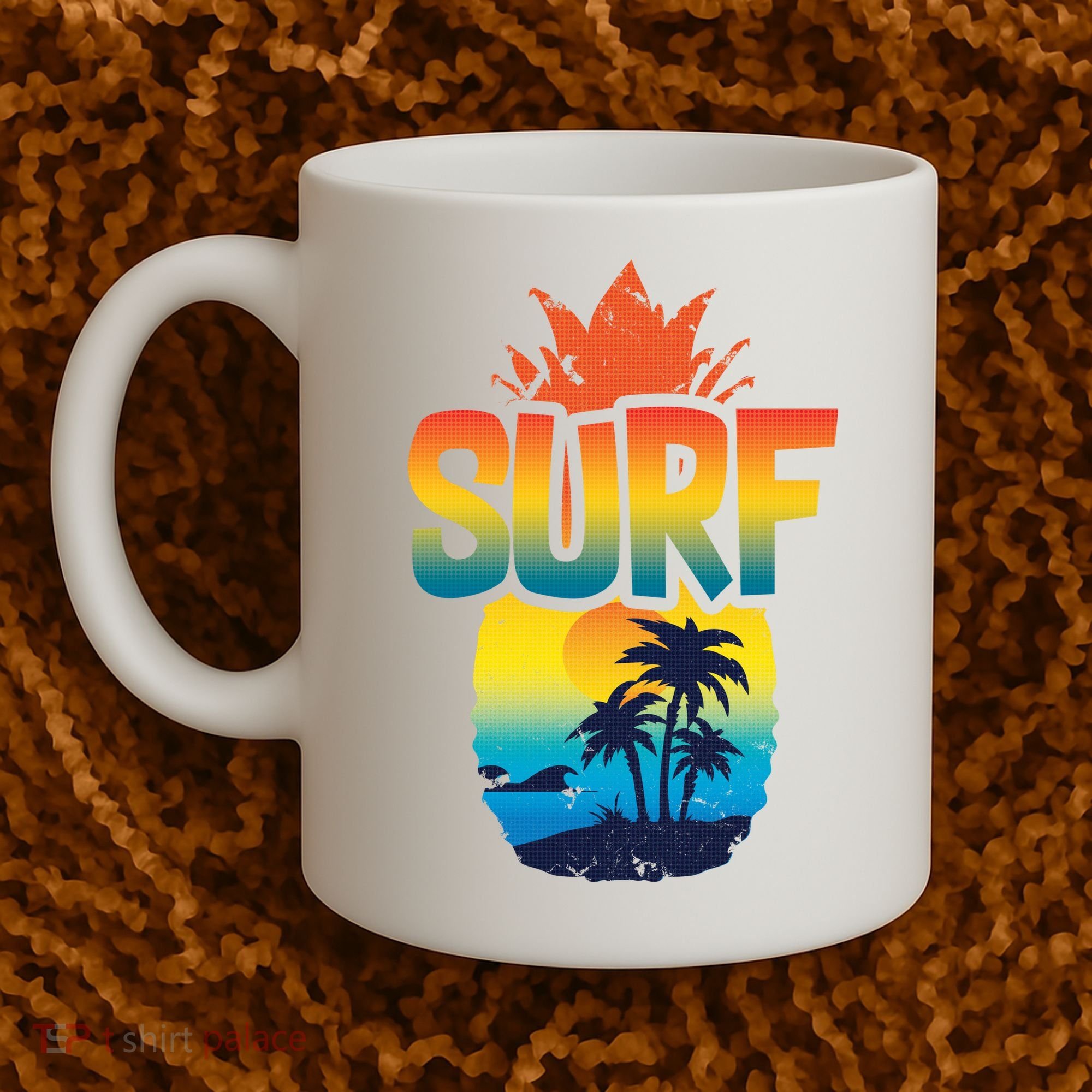 Pineapple Summer Surf Coffee Mug