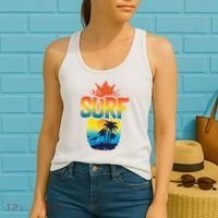Pineapple Summer Surf Women's Tank Top thumb 2