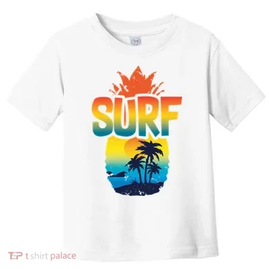 Pineapple Summer Surf Toddler T-Shirt