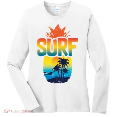 Pineapple Summer Surf Women's Long Sleeve Shirt