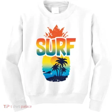 Pineapple Summer Surf Kids Sweatshirt