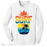 Pineapple Summer Surf Kids Long Sleeve Shirt thumb 0