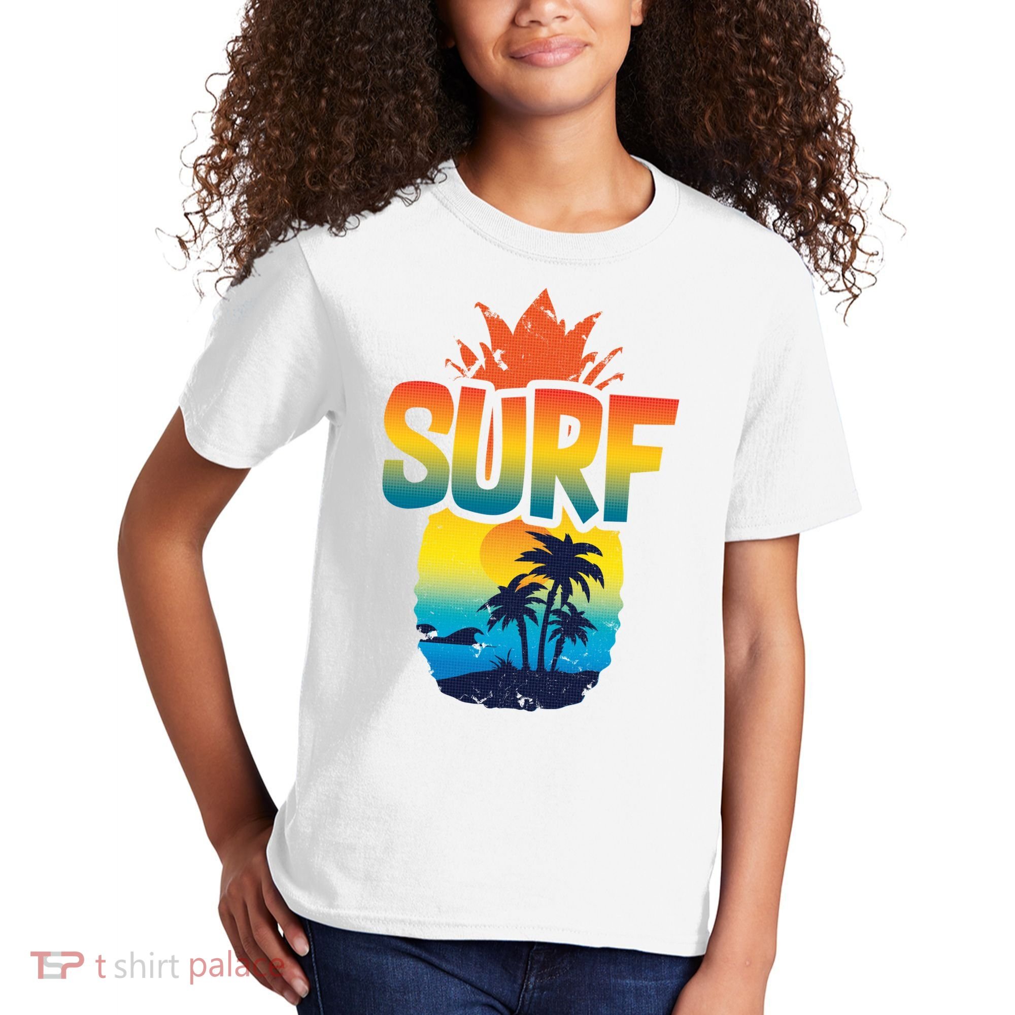 Pineapple Summer Surf Kids T-Shirt