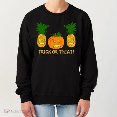 Pineapple Vs. Pumpkin Jack O Lantern Women's Sweatshirt
