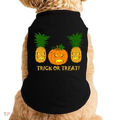 Pineapple Vs. Pumpkin Jack O Lantern Doggie Tank