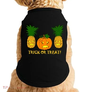 Pineapple Vs. Pumpkin Jack O Lantern Doggie Tank