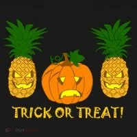 Pineapple Vs. Pumpkin Jack O Lantern Doggie Tank thumb 4