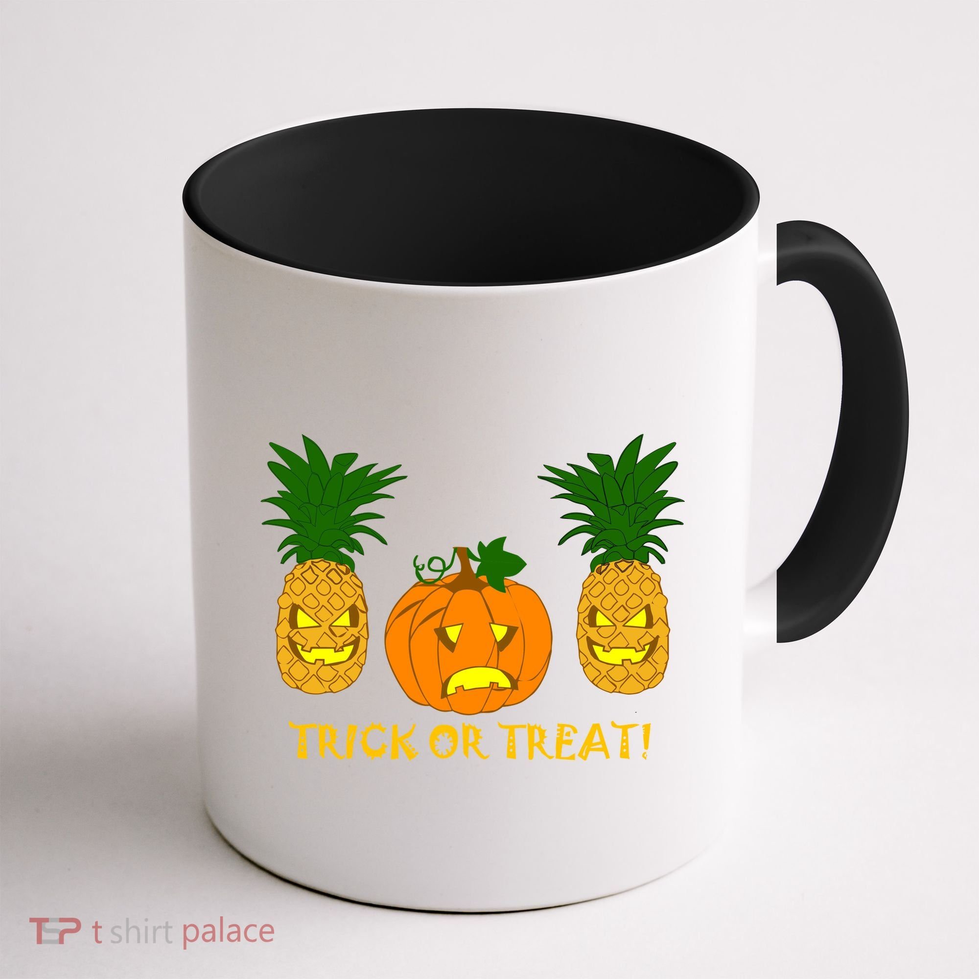 Pineapple Vs. Pumpkin Jack O Lantern Coffee Mug