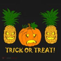 Pineapple Vs. Pumpkin Jack O Lantern Pajama Set thumb 2