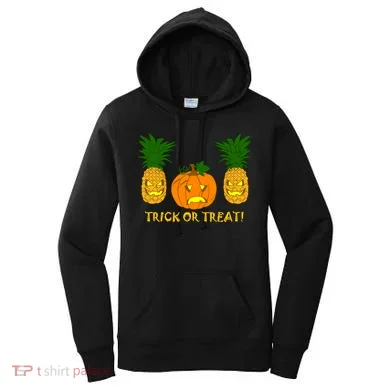 Pineapple Vs. Pumpkin Jack O Lantern Women's Hoodie