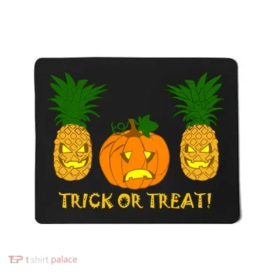 Pineapple Vs. Pumpkin Jack O Lantern Mousepad