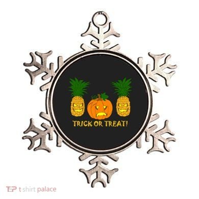 Pineapple Vs. Pumpkin Jack O Lantern Ornament