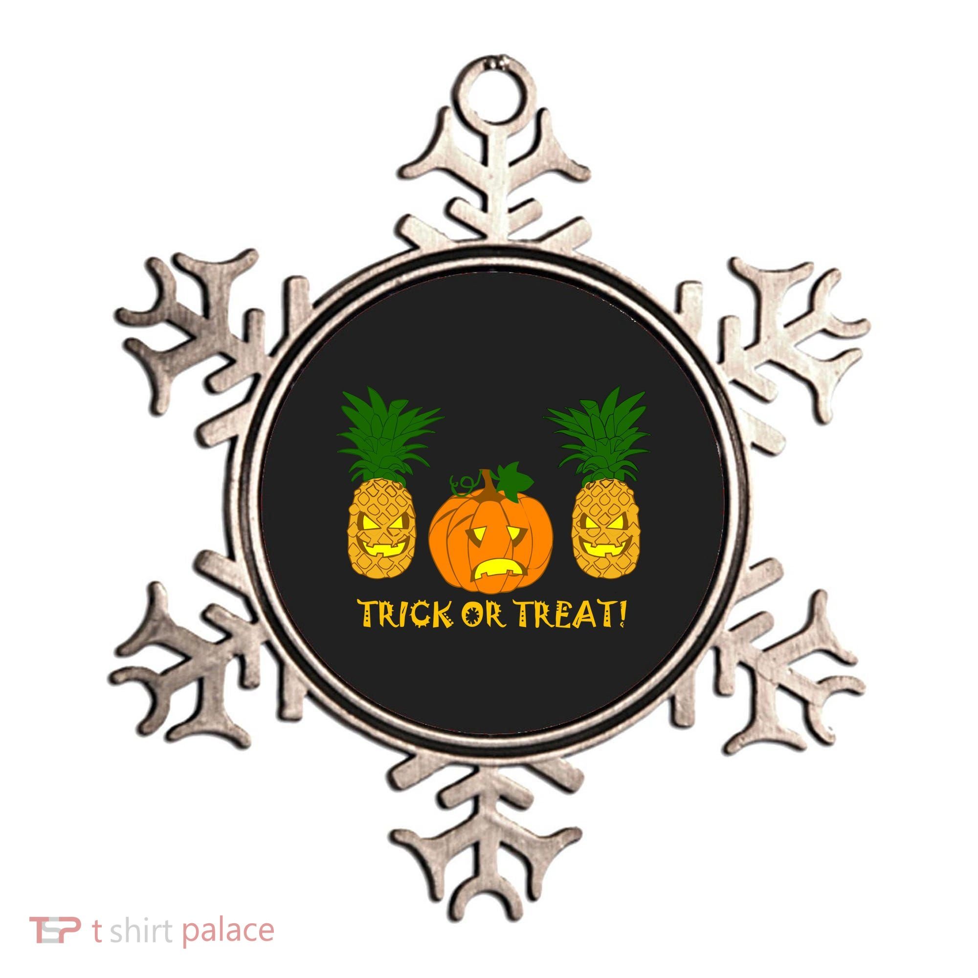 Pineapple Vs. Pumpkin Jack O Lantern Ornament