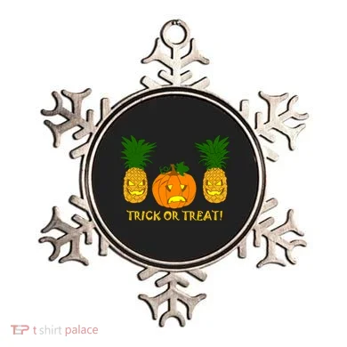 Pineapple Vs. Pumpkin Jack O Lantern Ornament