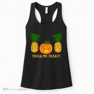 Pineapple Vs. Pumpkin Jack O Lantern Women's Tank Top