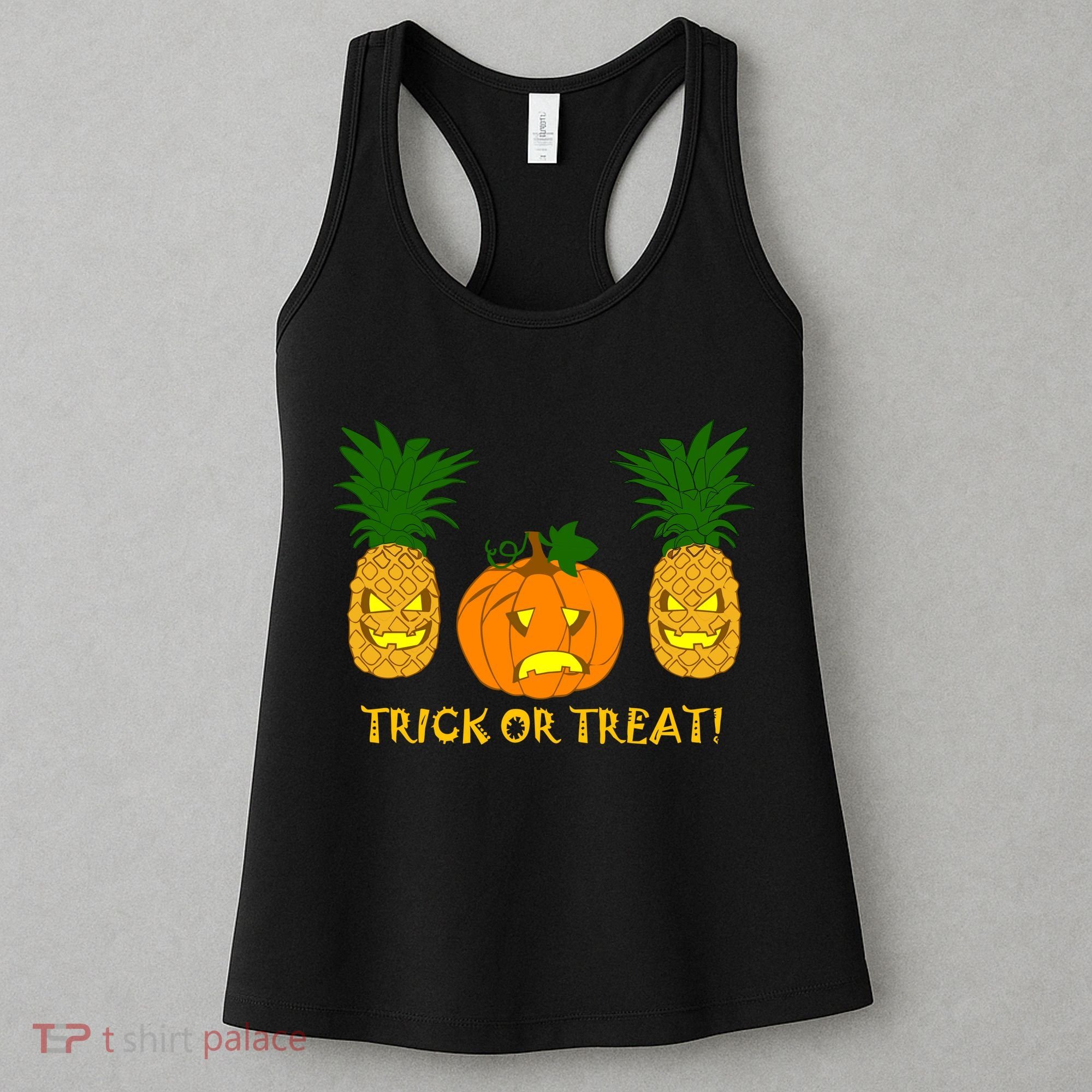 Pineapple Vs. Pumpkin Jack O Lantern Women's Tank Top