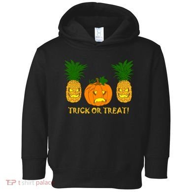 Pineapple Vs. Pumpkin Jack O Lantern Toddler Hoodie