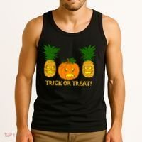Pineapple Vs. Pumpkin Jack O Lantern Tank Top thumb 3