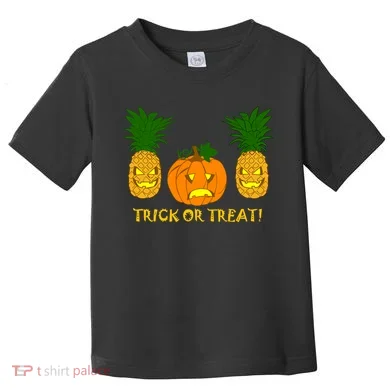 Pineapple Vs. Pumpkin Jack O Lantern Toddler T-Shirt
