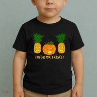 Pineapple Vs. Pumpkin Jack O Lantern Toddler T-Shirt thumb 2