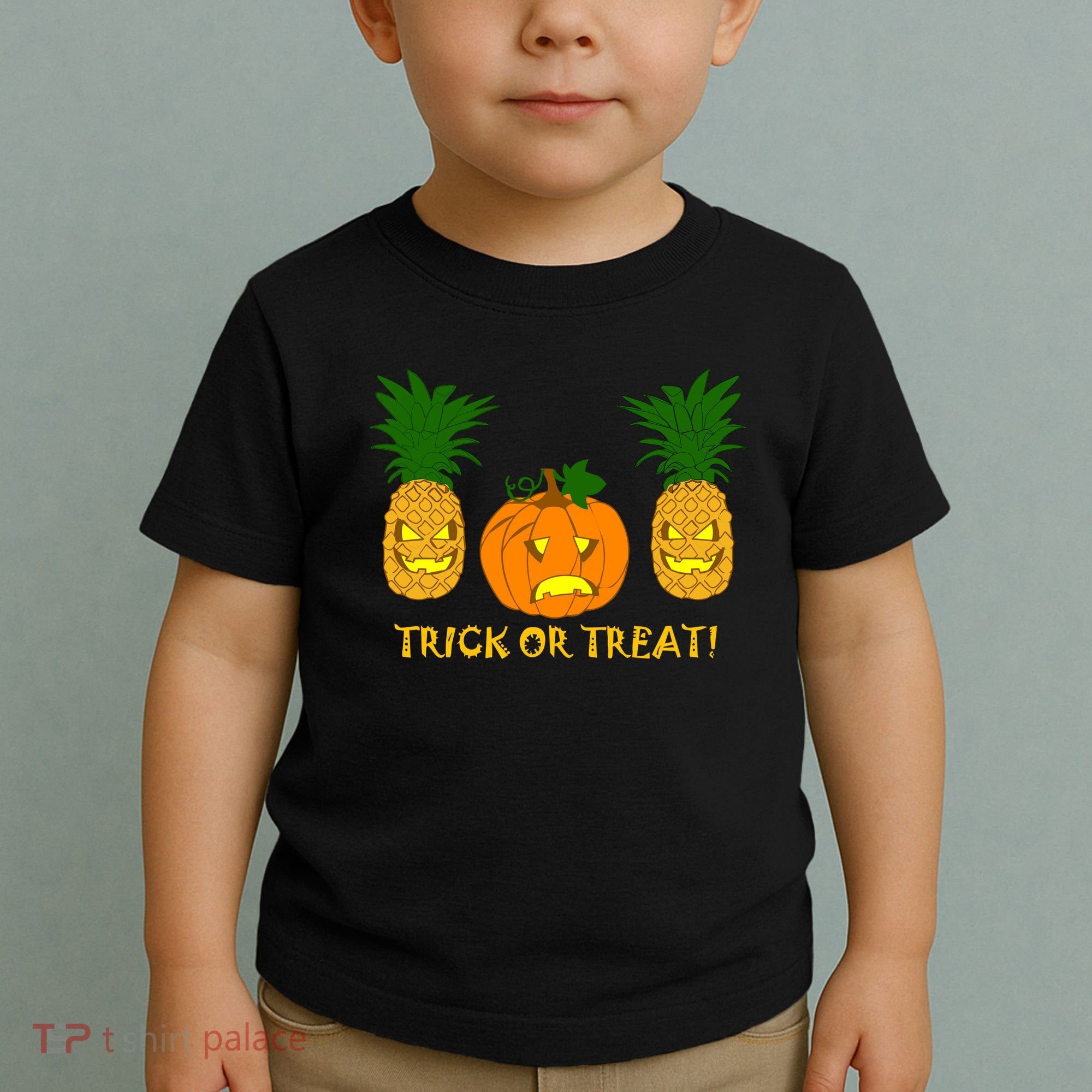 Pineapple Vs. Pumpkin Jack O Lantern Toddler T-Shirt