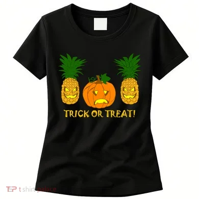 Pineapple Vs. Pumpkin Jack O Lantern Women's T-Shirt