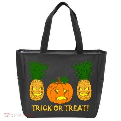 Pineapple Vs. Pumpkin Jack O Lantern Tote Bag