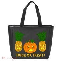 Pineapple Vs. Pumpkin Jack O Lantern Tote Bag thumb 0