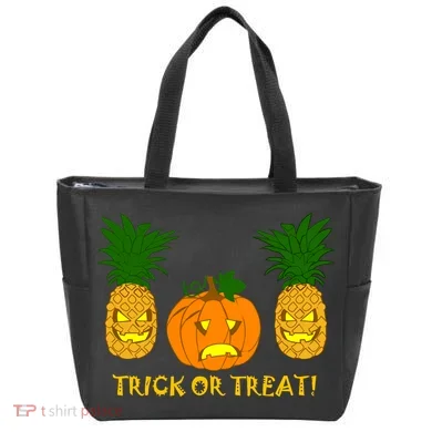 Pineapple Vs. Pumpkin Jack O Lantern Tote Bag