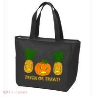 Pineapple Vs. Pumpkin Jack O Lantern Tote Bag thumb 3