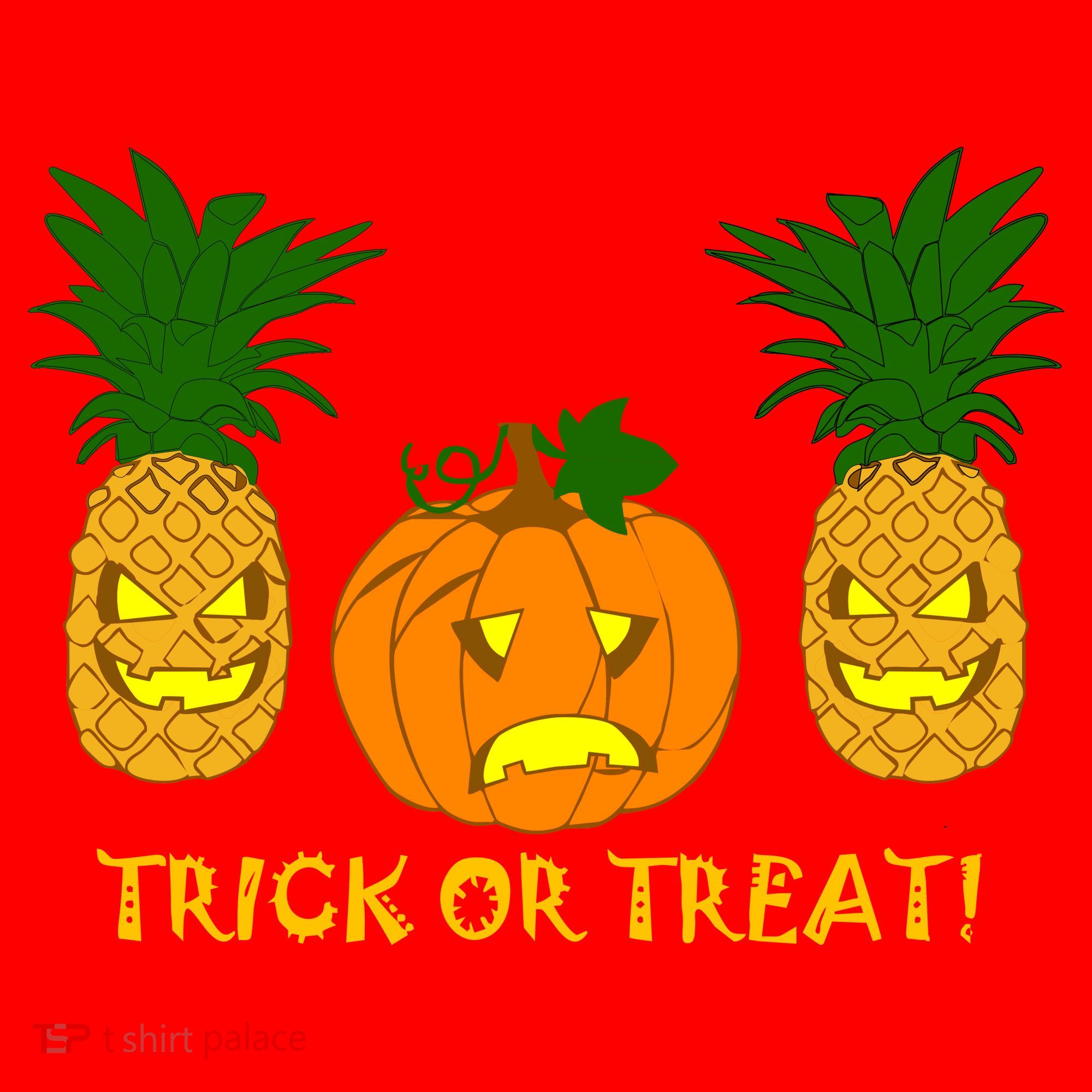 Pineapple Vs. Pumpkin Jack O Lantern Santa Hat