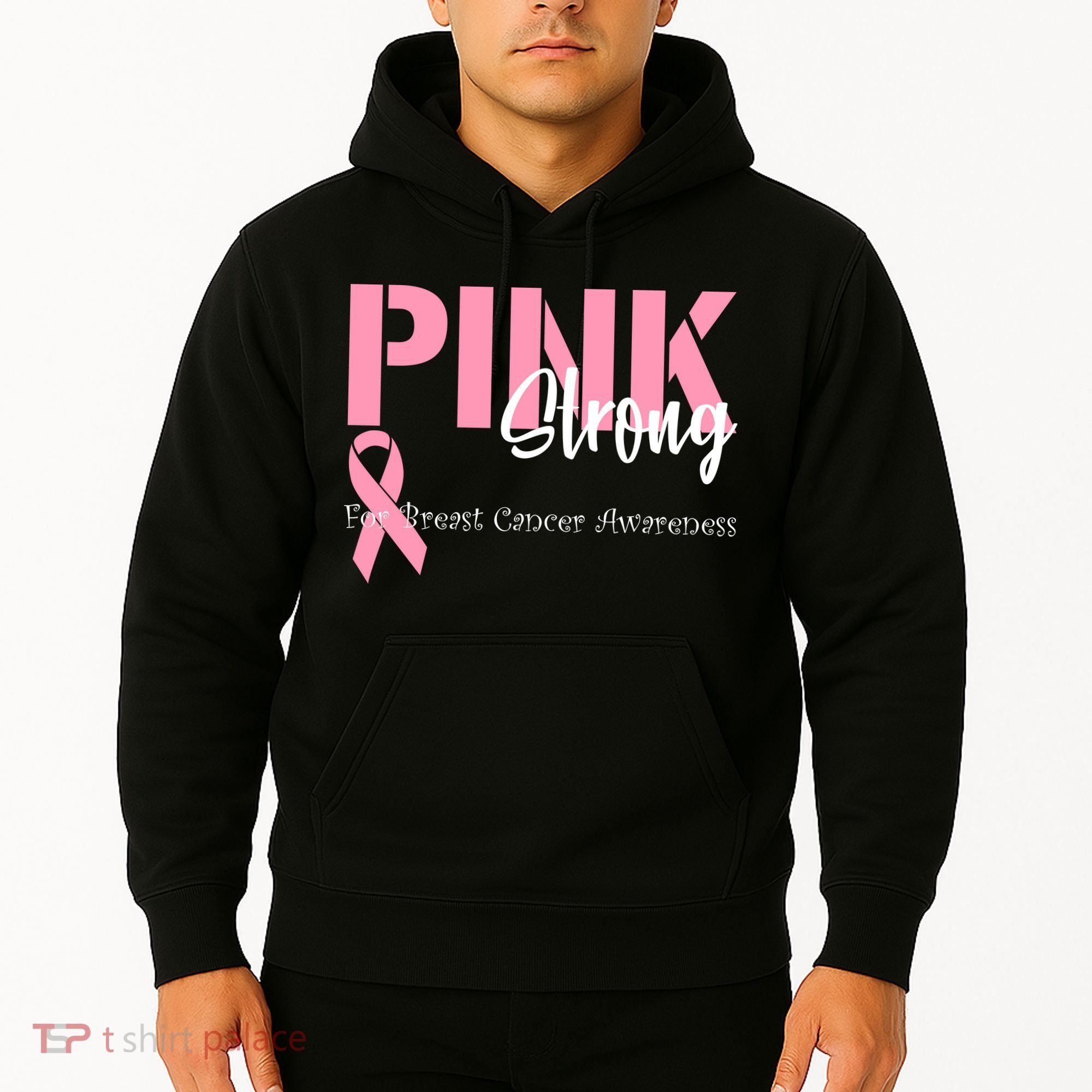 Pink And Strong Breast Cancer Awareness Hoodie