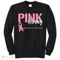 Pink And Strong Breast Cancer Awareness Sweatshirt thumb 0