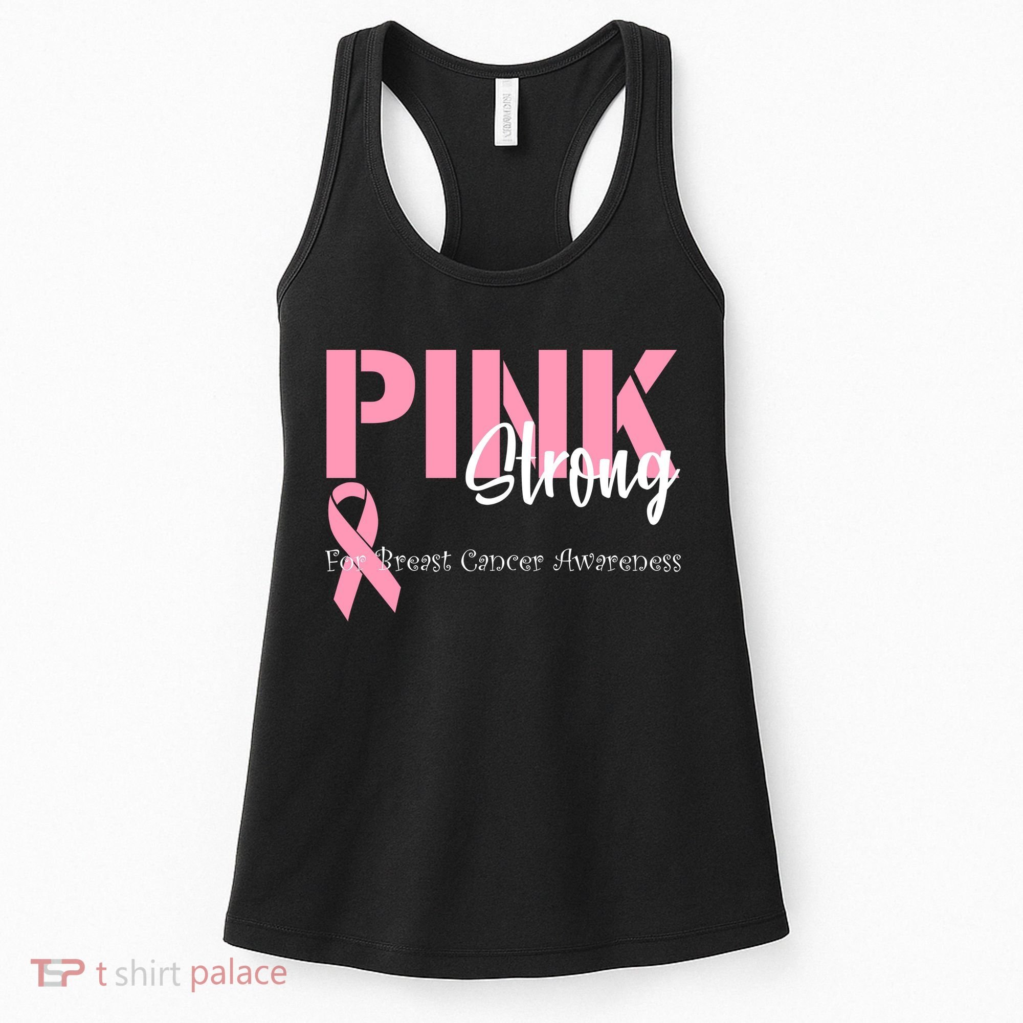 Pink And Strong Breast Cancer Awareness Women's Tank Top