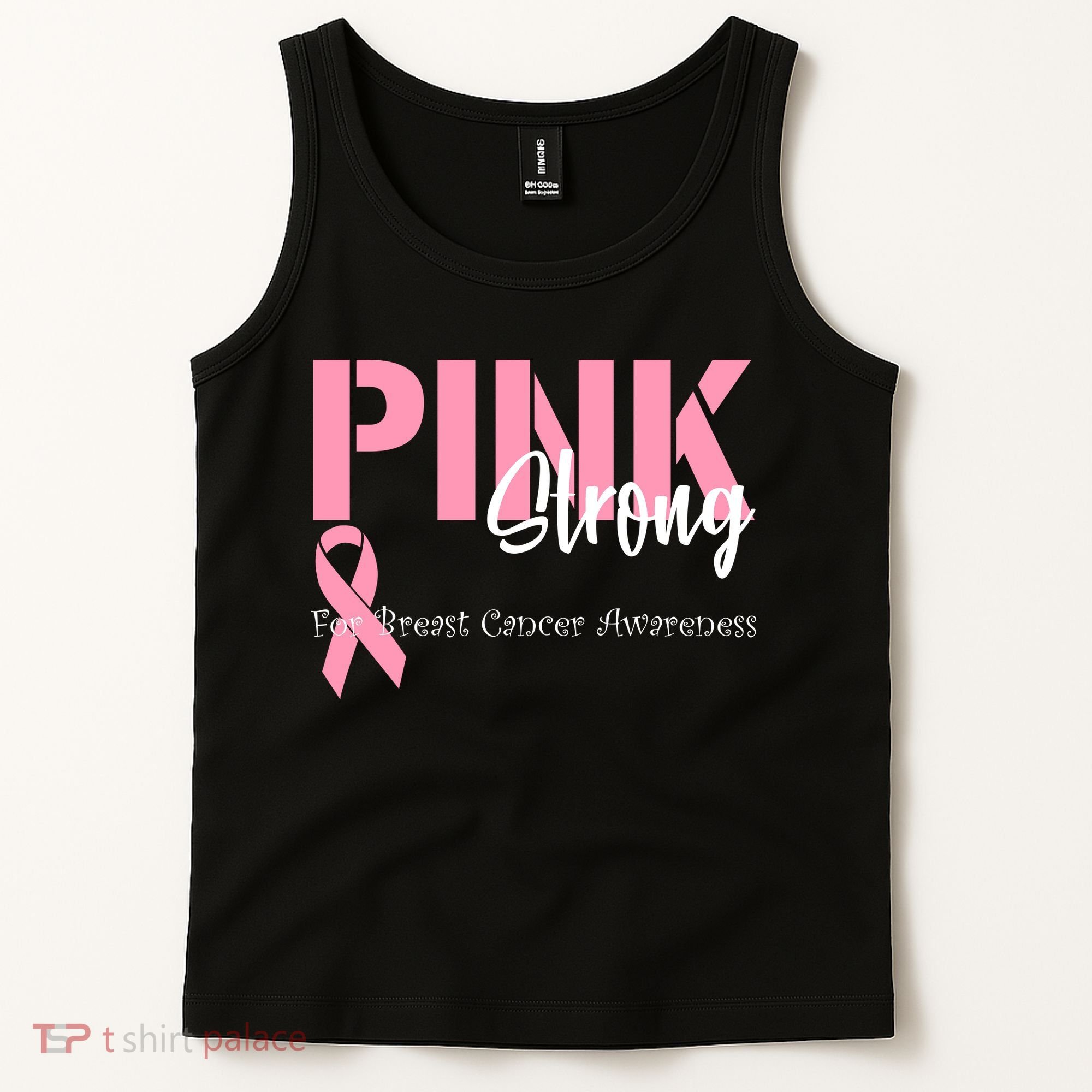 Pink And Strong Breast Cancer Awareness Tank Top
