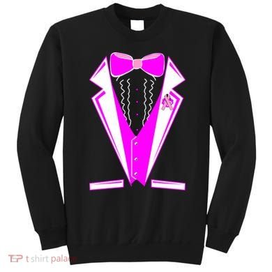 Pink Breast Cancer Tuxedo Sweatshirt