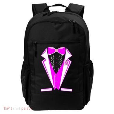 Pink Breast Cancer Tuxedo Backpack