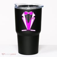 Pink Breast Cancer Tuxedo Tumbler thumb 0