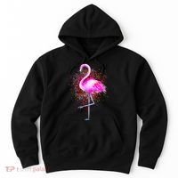 Pink Flamingo Paint Art Hoodie thumb 0